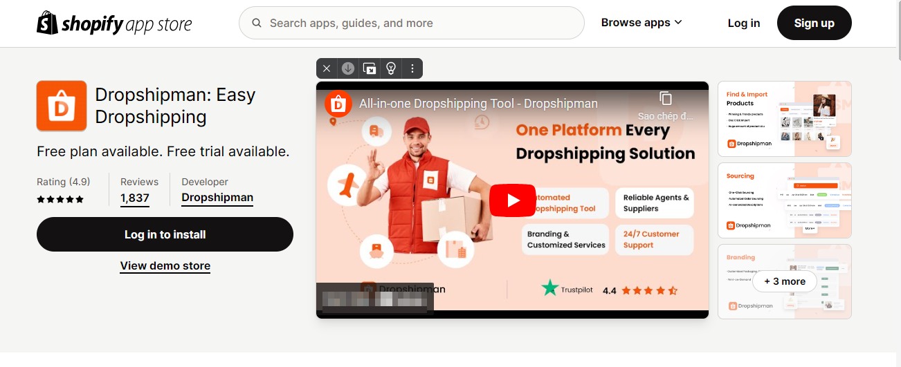 Dropshipman: Easy Dropshipping